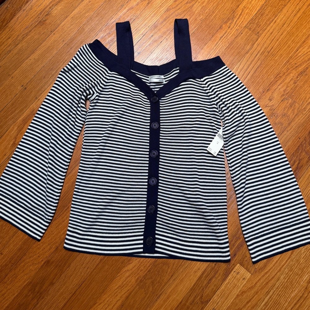 Anthropologie Striped Cardigan